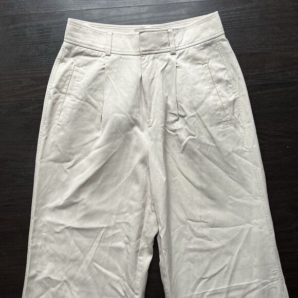 Everlane Womens Wide Leg Trousers Ultra High Waist Pleated Straight Fit Pants - Picture 2 of 10